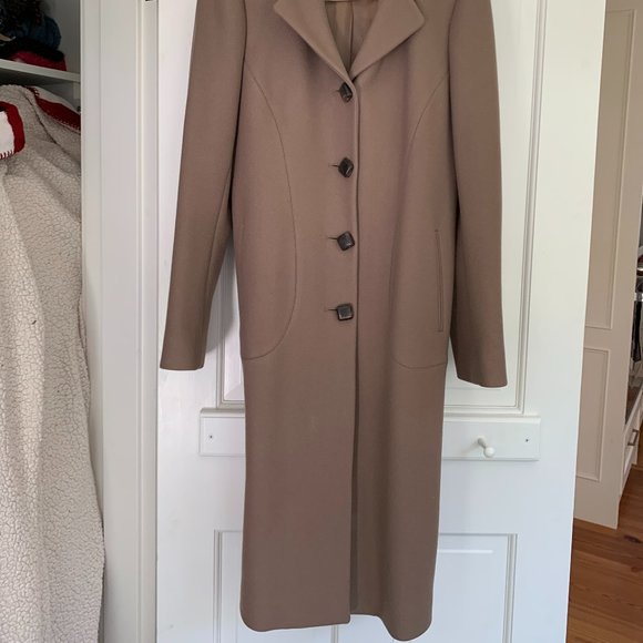 SALVATORE FERRAGAMO OATMEAL COAT SIZE 46 (XL) - Picture 4 of 11